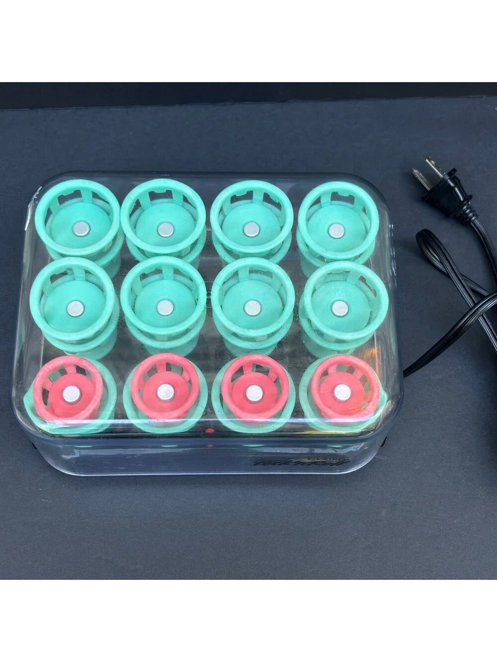 Clairol Lock N Roll Hot Hair Rollers Curlers set 24 Spoolies model BT-1 Works